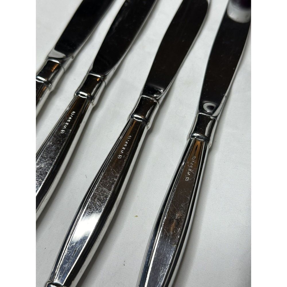 Oneida Act 1 I (4) Dinner Knives Glossy Flatware Knife - Picture 7 of 9